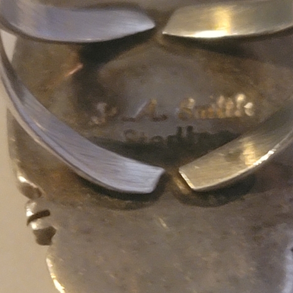 Navajo P.A Smith Sterling Silver Ring Sz5 - Picture 6 of 9